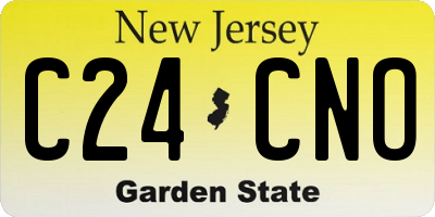 NJ license plate C24CNO