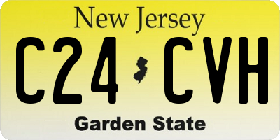 NJ license plate C24CVH