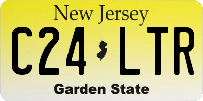 NJ license plate C24LTR