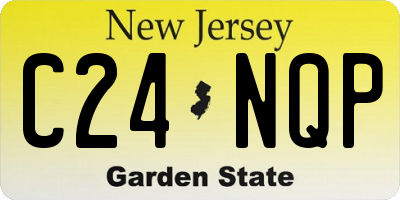 NJ license plate C24NQP