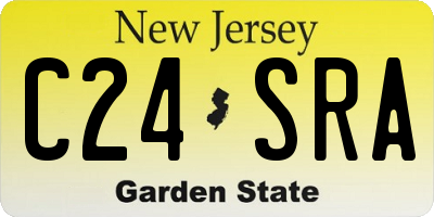 NJ license plate C24SRA