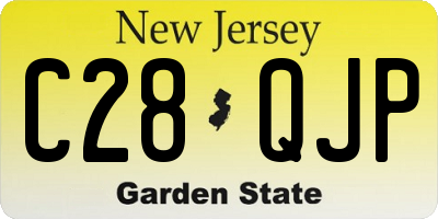 NJ license plate C28QJP