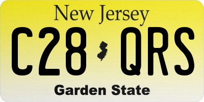 NJ license plate C28QRS