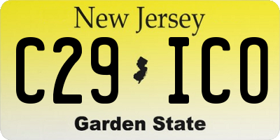 NJ license plate C29ICO
