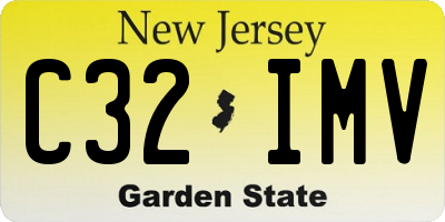 NJ license plate C32IMV