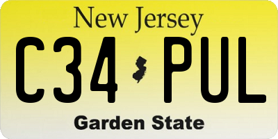 NJ license plate C34PUL