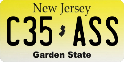 NJ license plate C35ASS