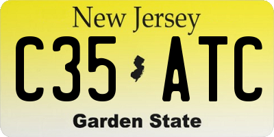 NJ license plate C35ATC