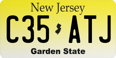 NJ license plate C35ATJ
