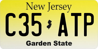 NJ license plate C35ATP