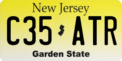 NJ license plate C35ATR