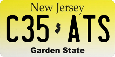 NJ license plate C35ATS