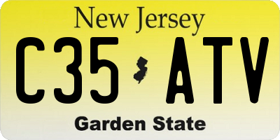 NJ license plate C35ATV