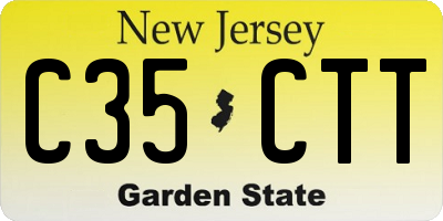 NJ license plate C35CTT