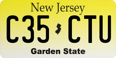 NJ license plate C35CTU