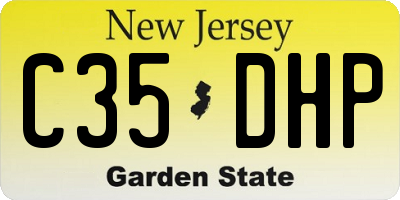 NJ license plate C35DHP
