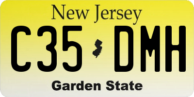 NJ license plate C35DMH