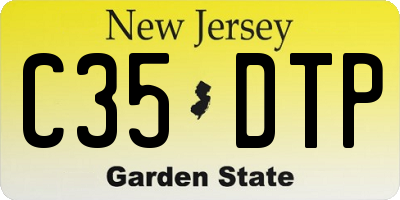 NJ license plate C35DTP