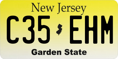 NJ license plate C35EHM