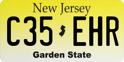 NJ license plate C35EHR