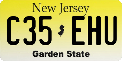 NJ license plate C35EHU