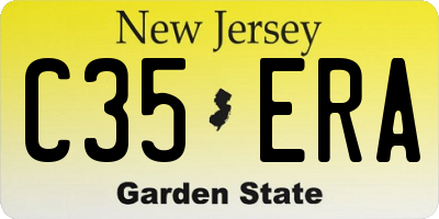 NJ license plate C35ERA