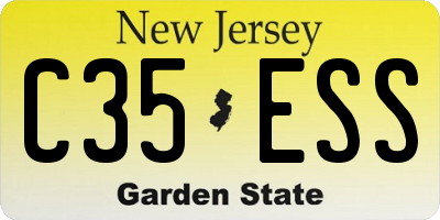 NJ license plate C35ESS