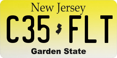 NJ license plate C35FLT