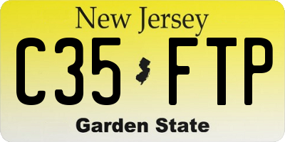 NJ license plate C35FTP