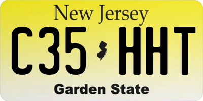 NJ license plate C35HHT