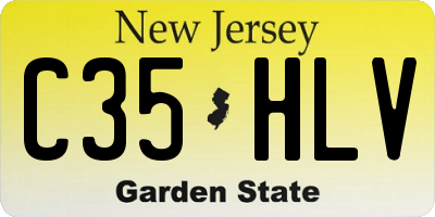 NJ license plate C35HLV