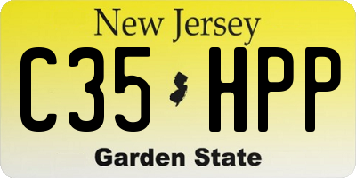 NJ license plate C35HPP