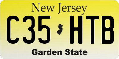 NJ license plate C35HTB