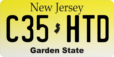NJ license plate C35HTD