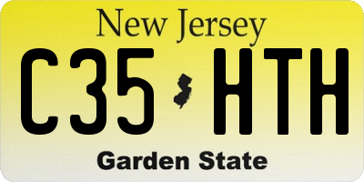 NJ license plate C35HTH
