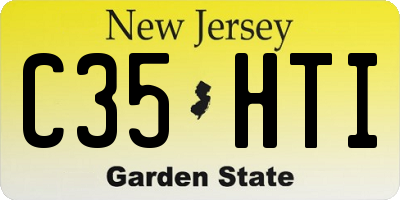 NJ license plate C35HTI