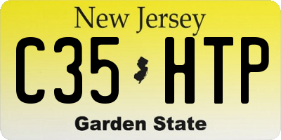NJ license plate C35HTP