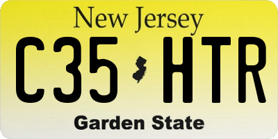 NJ license plate C35HTR