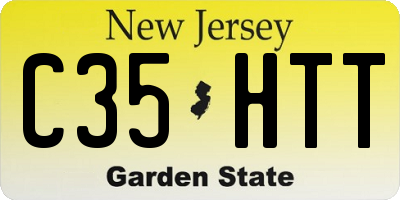 NJ license plate C35HTT