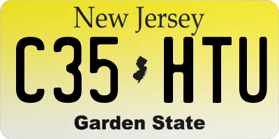 NJ license plate C35HTU
