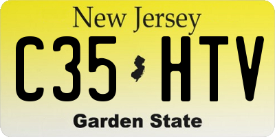 NJ license plate C35HTV