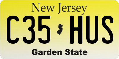 NJ license plate C35HUS