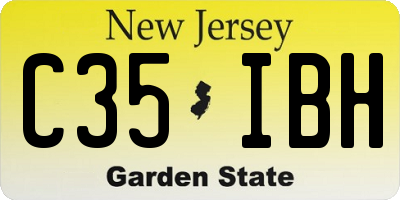 NJ license plate C35IBH