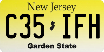 NJ license plate C35IFH