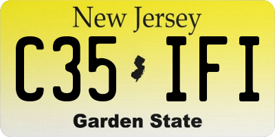 NJ license plate C35IFI
