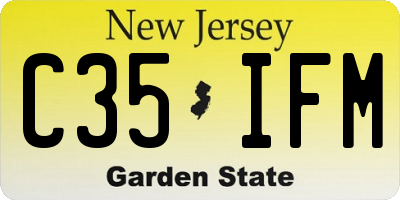 NJ license plate C35IFM