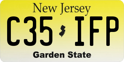 NJ license plate C35IFP
