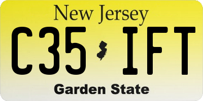 NJ license plate C35IFT