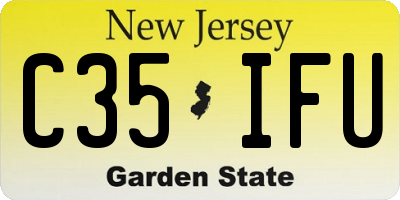NJ license plate C35IFU
