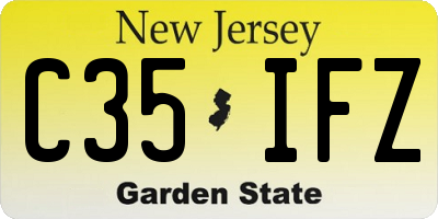 NJ license plate C35IFZ